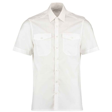 Kustom Kit Short Sleeve Tailored Pilot Shirt