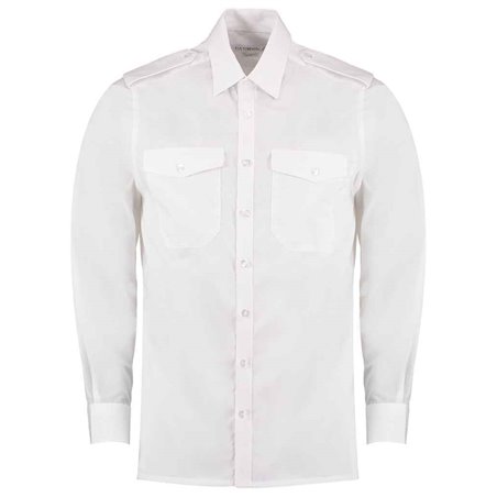 Kustom Kit Long Sleeve Tailored Pilot Shirt