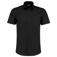 Kustom Kit Short Sleeve Tailored Poplin Shirt