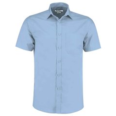 Kustom Kit Short Sleeve Tailored Poplin Shirt