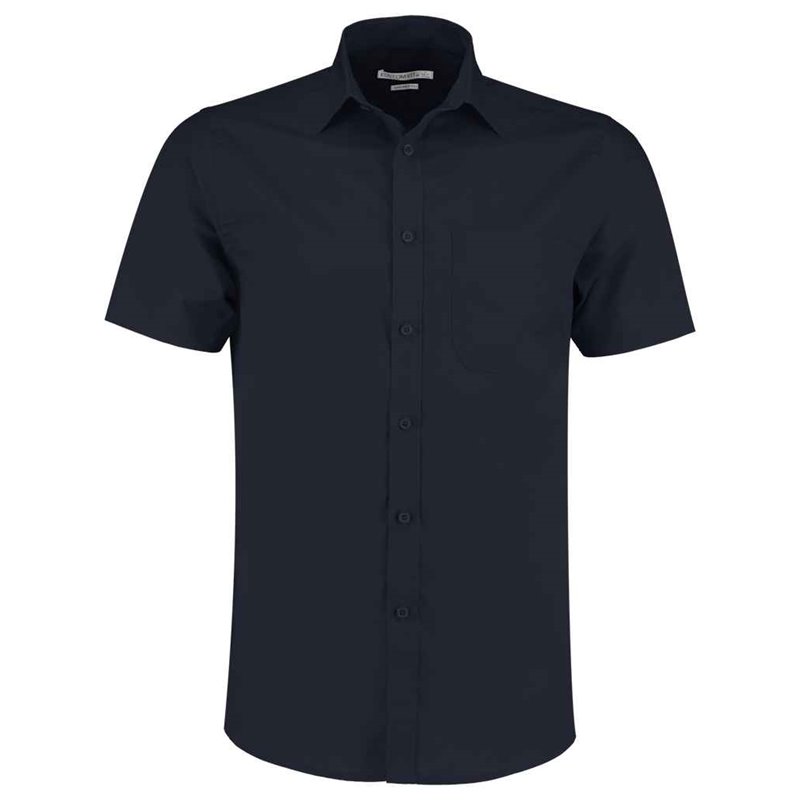 Kustom Kit Short Sleeve Tailored Poplin Shirt