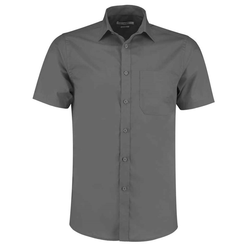 Kustom Kit Short Sleeve Tailored Poplin Shirt