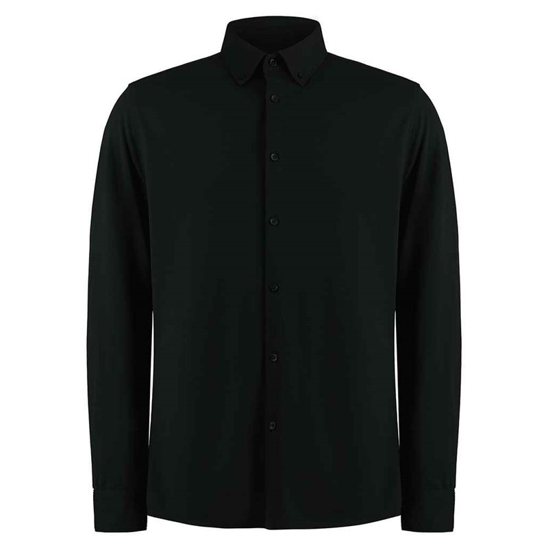 Kustom Kit Long Sleeve Superwash 60°C Piqué Shirt