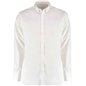 Kustom Kit Slim Fit Stretch Long Sleeve Oxford Shirt