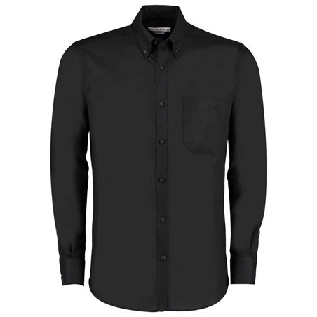 Kustom Kit Long Sleeve Slim Fit Workwear Oxford Shirt