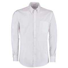Kustom Kit Long Sleeve Slim Fit Workwear Oxford Shirt