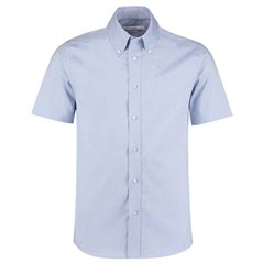 Kustom Kit Premium Short Sleeve Tailored Oxford Shirt