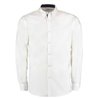 Kustom Kit Premium Long Sleeve Contrast Tailored Oxford Shirt