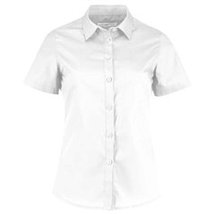 Kustom Kit Ladies Short Sleeve Tailored Poplin Shirt