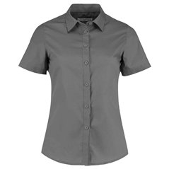 Kustom Kit Ladies Short Sleeve Tailored Poplin Shirt