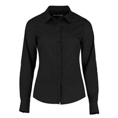 Kustom Kit Ladies Long Sleeve Tailored Poplin Shirt
