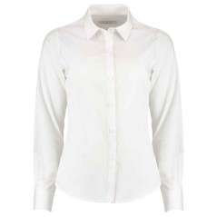 Kustom Kit Ladies Long Sleeve Tailored Poplin Shirt