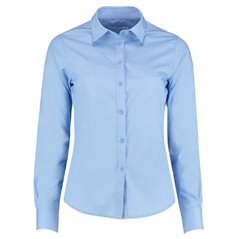 Kustom Kit Ladies Long Sleeve Tailored Poplin Shirt