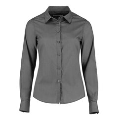 Kustom Kit Ladies Long Sleeve Tailored Poplin Shirt