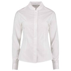 Kustom Kit Ladies Long Sleeve Tailored Mandarin Collar Shirt