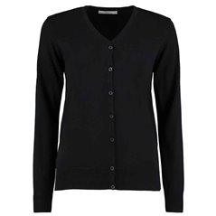 Kustom Kit Ladies Arundel Cotton Acrylic V Neck Cardigan