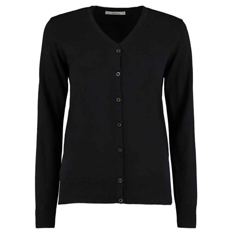 Kustom Kit Ladies Arundel Cotton Acrylic V Neck Cardigan