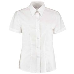 Kustom Kit Ladies Short Sleeve Tailored Workwear Oxford Shirt