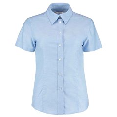 Kustom Kit Ladies Short Sleeve Tailored Workwear Oxford Shirt