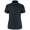 Kustom Kit Ladies Short Sleeve Tailored Workwear Oxford Shirt