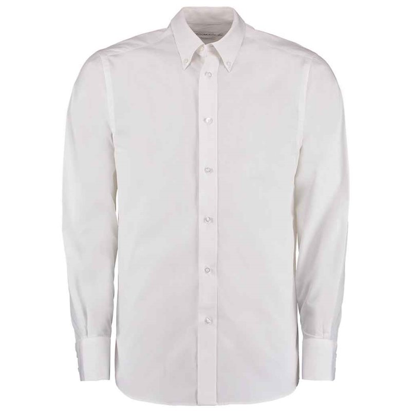 Kustom Kit Long Sleeve Tailored City Business Shirt
