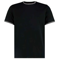 Kustom Kit Fashion Fit Tipped T-Shirt
