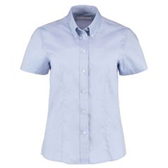 Kustom Kit Ladies Premium Short Sleeve Tailored Oxford Shirt