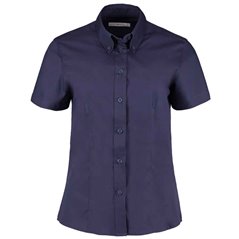 Kustom Kit Ladies Premium Short Sleeve Tailored Oxford Shirt