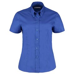 Kustom Kit Ladies Premium Short Sleeve Tailored Oxford Shirt