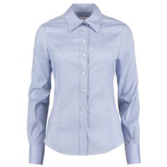 Kustom Kit Ladies Premium Long Sleeve Tailored Oxford Shirt