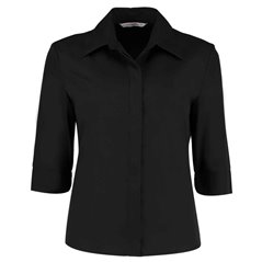 Kustom Kit Ladies 3/4 Sleeve Tailored Continental Shirt