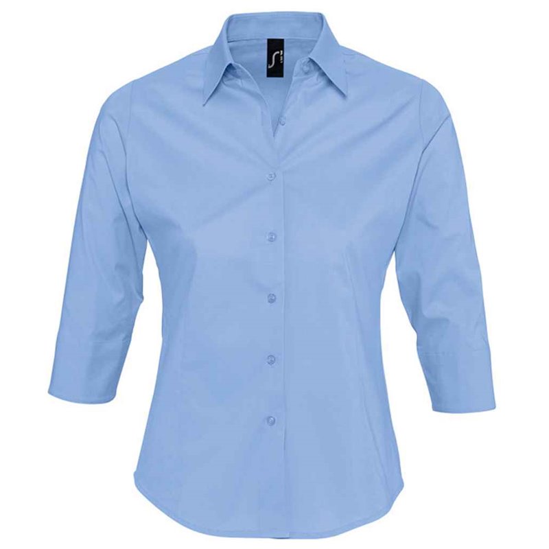 SOL'S Ladies Effect 3/4 Sleeve Fitted Shirt