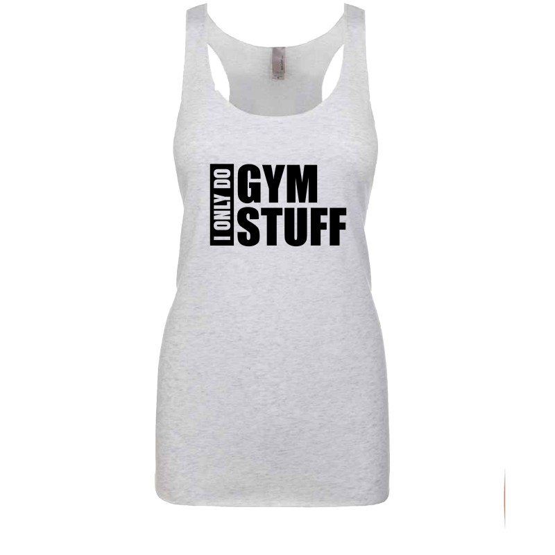 Funny Gym Quote Racer Back Gym Vest