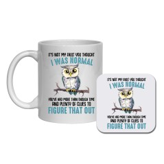 Funny Sarcastic Animal Ceramic Mug with Matching Coaster, T-shirt & Tote Bag