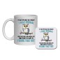 Funny Sarcastic Animal Ceramic Mug with Matching Coaster, T-shirt & Tote Bag Funny Sarcastic Animal Ceramic Mug with Matching Coaster, T-shirt & Tote Bag