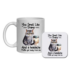Funny Sarcastic Animal Ceramic Mug with Matching Coaster, T-shirt & Tote Bag