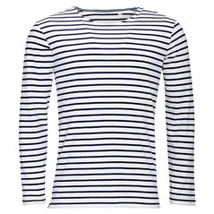 SOL'S Marine Long Sleeve Striped T-Shirt