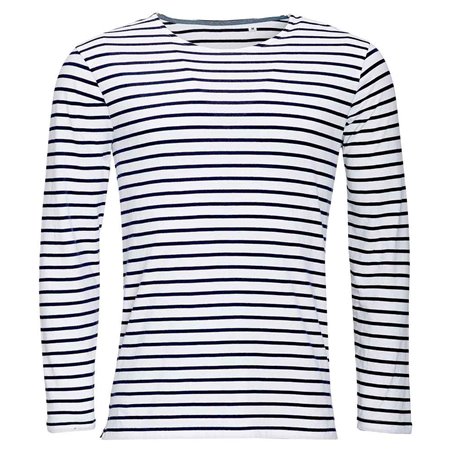SOL'S Marine Long Sleeve Striped T-Shirt