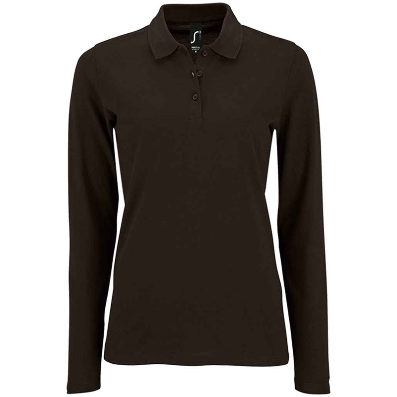 SOL'S Ladies Perfect Long Sleeve Piqué Polo Shirt