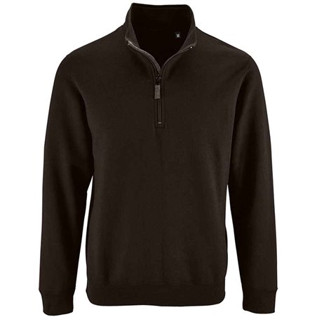 SOL'S Stan Contrast Zip Neck Sweatshirt