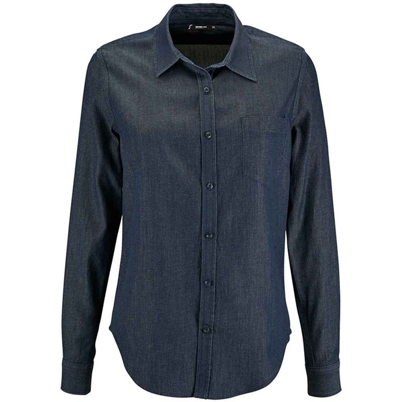 SOL'S Ladies Barry Long Sleeve Denim Shirt